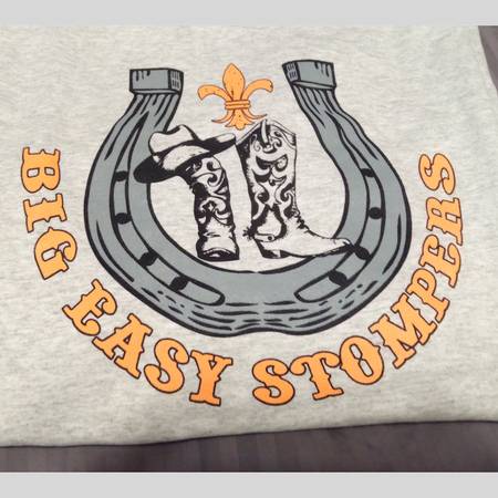 New Orleans (NOLA) Cowboy Souvenir T-shirt, Big Easy Stompers (Size L) 1