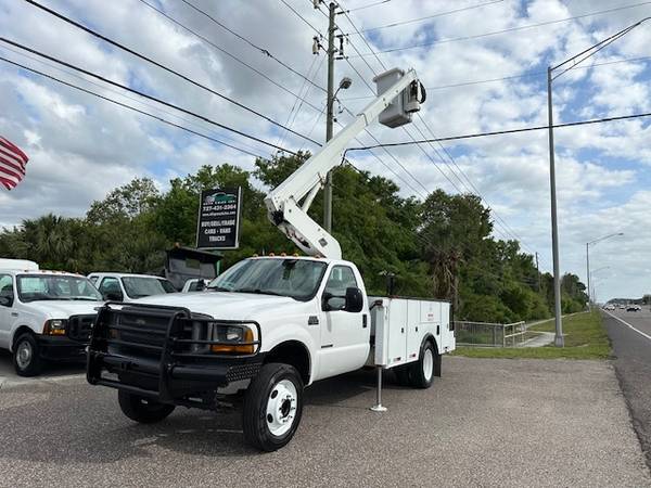 2001 FORD F550 V8 7.3 L DIESEL BUCKET TRUCK 93K MILES VERY NICE - $25,900 (40081 US HWY 19 N TARPON SPRINGS, FL 34689)63443835704321121