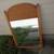 Wall mirror natural blond rattan reed large 25x38 4 thumbnail