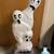 Halloween Blow Mold 3 ghosts lights up 40 " tall 3 thumbnail