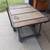 Vintage industrial 6 wheeled mobile wood and steel table sturdy cart 2 thumbnail