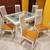 WHITE CALLIGARIS DINING ROOM SET EXTENDABLE TABLE AND 6 CHAIRS 1 thumbnail