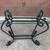 Glass Top Black Metal Base Accent Table 5 thumbnail