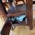 Wooden round dinner table with glass top 4 thumbnail