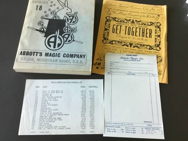 Abbott’s Magic Company Catalog 18  (1969) 1