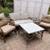 Vintage Mid century modern bentwood bamboo porch set 1 thumbnail