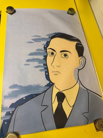 Corbis Images MCM Illustration of a man Franz Kafka 1