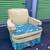 Antique vintage mahogany framed arm chair with modern slip cover 5 thumbnail