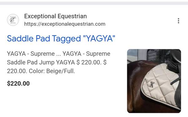 Brand new yagya saddle pad 1