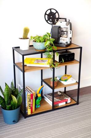 Small modern etagere bookcase 1