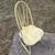 Cute Vintage Possibly Antique Yellow Wood Chair 3 thumbnail