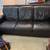 FREE  Dark brown leather, three seat sofa 1 thumbnail