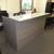 Amber 6' Valley Grey Reception Desk with Glass Top 2 thumbnail