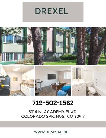 $875 / 1br - 526ft2 - Drexel Apartments (3914 N. Academy Blvd. Colorado Springs, CO 80917)63686709451395120