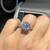 Beautiful diamond moissaite Platinum ring 7 thumbnail