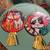 Christmas Decor - 2 Cats Christmas Ornaments / Clear Lighted Nativity 1 thumbnail