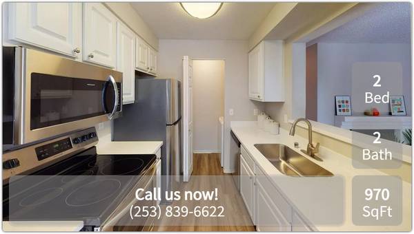 $2,070 / 2br - 970ft2 - Two paws up for our 2 BR / 2 BA! Federal Way's top pet-friendly spot. (Federal Way)63814811979267120