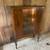 Antique 1920s Single Door Display Cabinet w/ 2 Shelves - Ornate Carved 2 thumbnail