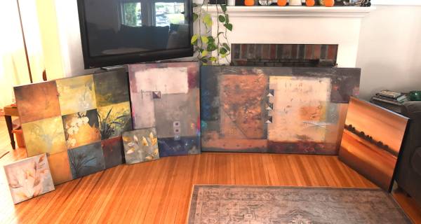 Artwork! on canvas wood frames VERY NICE  Air b&b/apt MUST SELL 1