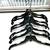 Uniplast industries Black Plastic Multifunctional Hangers Pack of 8 1 thumbnail