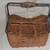 VINTAGE IRON FRAME WOVEN BASKET  with DIVIDERS 1 thumbnail