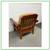 Hickory Chair Company Wood Roll Arm Chairs, A Pair 9 thumbnail