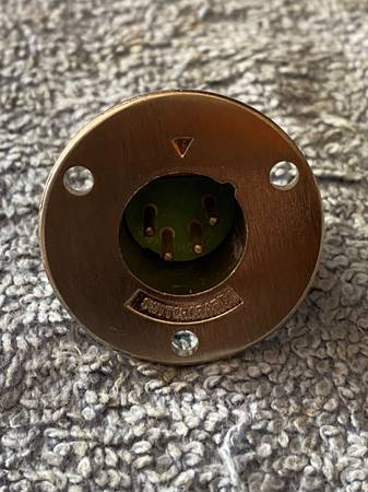 Late 60s/70s Ampeg Speaker Cabinet 4-Pin Male OEM Connector B15 B18 1