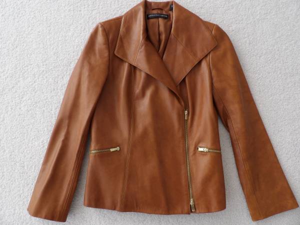 DANA BUCHMAN LEATHER JACKET-SIZE 6-MAKE OFFER! 1