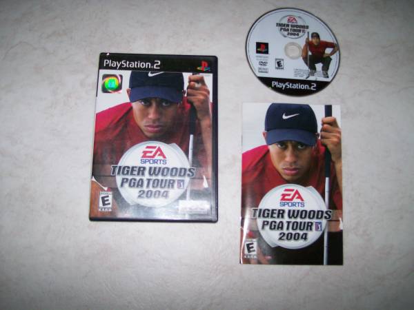 PLAY STATION 2 - TIGER WOODS PGA TOUR 2004 VIDEO GAME - $5 (44th/RAWSON IN FRANKLIN, WI.)63470460400641120