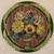Joan Baker Handpainted Stained Glass Votive Candle floral / flowers 5 thumbnail