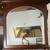 43" Colonial Dark Wood Bedroom Mirror Solid, Can attach to Dresser 2 thumbnail