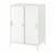IKEA TROTTEN Cabinet with Sliding Doors – Assembled (White & Black) 2 thumbnail