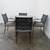 5-Pc Grey Metal Outdoor Dining Set 4 thumbnail
