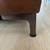 Pottery Barn Brown Leather Chaise Lounge chair 2 thumbnail