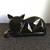Large Vintage Hyalyn Pottery Cubist Black Cat Sculpture - USA 1 thumbnail