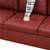 New Red Leather Sectional Sofa / Couch with Chaise (Can Deliver) 5 thumbnail