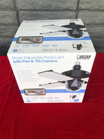 FEIT Smart Adjustable Panel Light With Pan & Tilt Camera 1