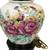 VINTAGE Table Lamp Roses SIGNED Bill Blass Multicolor Flowers RARE S 1 thumbnail