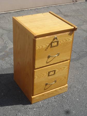 2 cajones - roble - archivador - $85 (modesto)63470291120769120