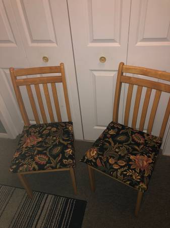 2 solid dining chairs 1