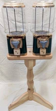(2) SSF Candy Gumball Machine / Machines + Key + Stand 1
