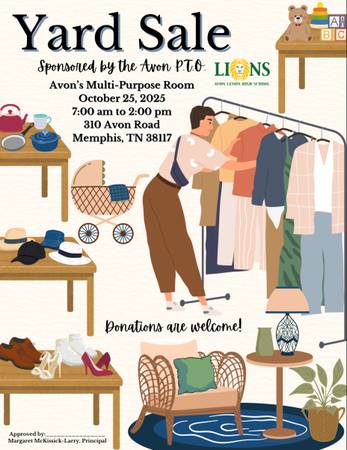 Avon Lenox School Yard Sale 1