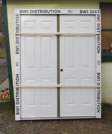 New Out Swing Double 30" Metal Door Unit-20 Minute Fire Rated Unit-6 5 1