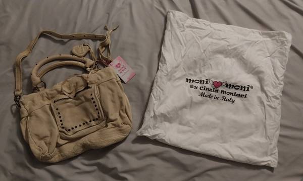 Moni Moni brand Italian leather handbag 1