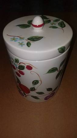 Hand Painted StoneLite Cookie Jar 1