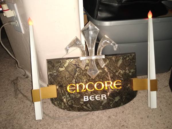 encore electric beer sign 1