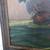 Large Signed Ironsides Oil on Canvis Painting with Oak Frame 4 thumbnail