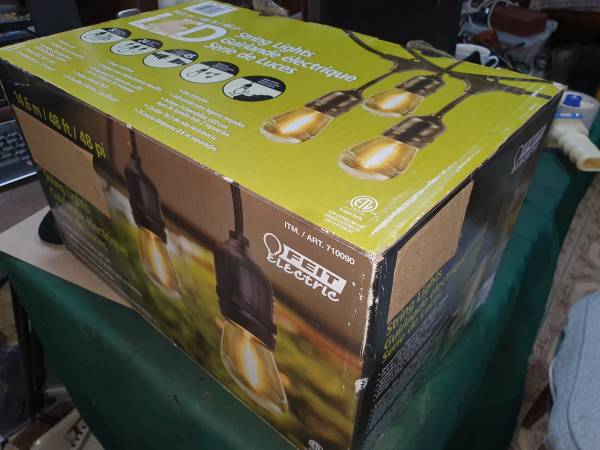 Feit electric 48 ft. led string lights, NEW 1