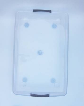 IRIS 40 Qt Sliding Underbed Storage Bin with Glides 1