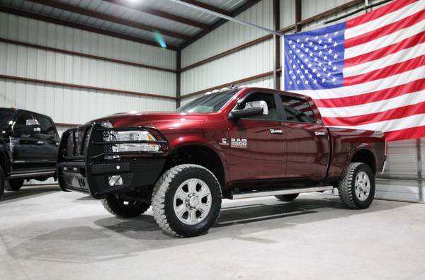 2018 RAM 2500 LARAMIE 4X4 CUMMINS LEVELED LEATHER B&W HITCH NEW 35'S 1